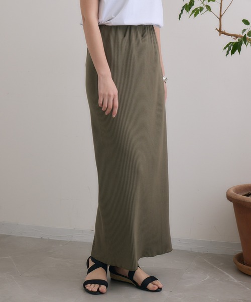 Dignite collier（ディニテコリエ）の「Dignite collier リブスカート（スカート・レディース・ブラック/カーキ・FREE）」の20枚目の写真