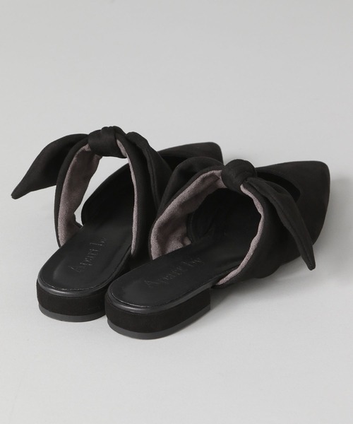 A part by（アパートバイ）の「リボンミュール（パンプス・レディース・ブラック/ブラウン・LARGE/MEDIUM）」の5枚目の写真