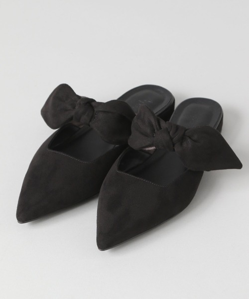 A part by（アパートバイ）の「リボンミュール（パンプス・レディース・ブラック/ブラウン・LARGE/MEDIUM）」の4枚目の写真