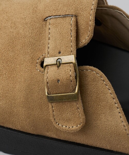 coen(コーエン)の「フェイクスエードクロッグサンダル(サンダル・レディース・ベージュ/ブラック・23.5cm/24.5cm)」の10枚目の写真