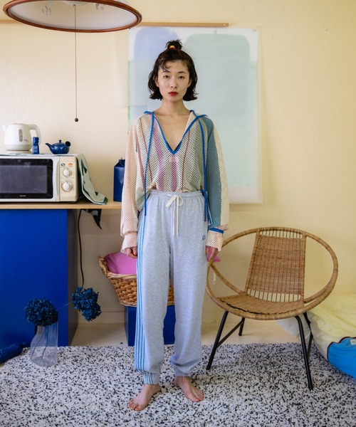 【新品タグ付き】PAMM 知性のストライプメッシュフーディー　パム PAMM（パム）の「知性のストライプメッシュフーディー（シャツ