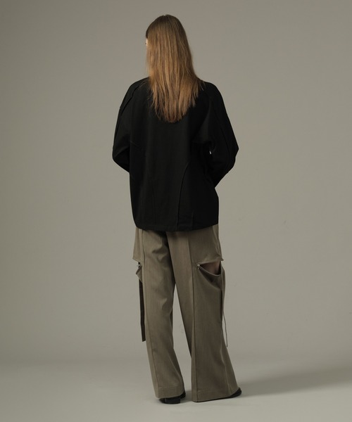 SELLE GLANT（セレグランテ）の「INSIDEOUT LONG SLEEVE T/インサイドアウトロングスリーブTシャツ（Tシャツ/カットソー・メンズ・ブラック/カーキ・MEDIUM/LARGE/SMALL）」の15枚目の写真