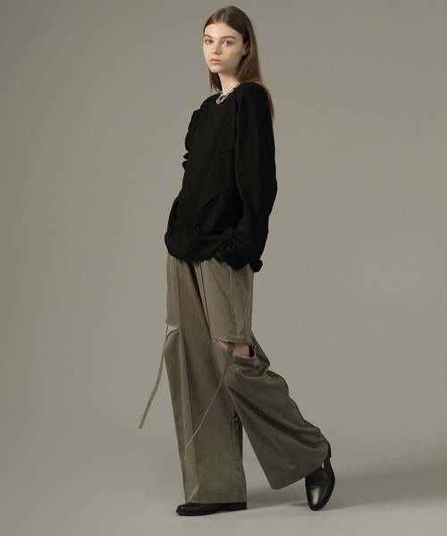 SELLE GLANT（セレグランテ）の「INSIDEOUT LONG SLEEVE T/インサイドアウトロングスリーブTシャツ（Tシャツ/カットソー・メンズ・ブラック/カーキ・MEDIUM/LARGE/SMALL）」の13枚目の写真