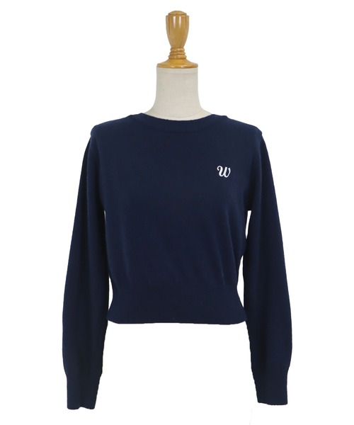 セール】ワンポイント刺繍ニット（ニット/セーター）｜BLUEEAST