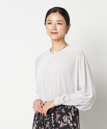 VELOUR RAGLAN SLEEVE PULLOVER