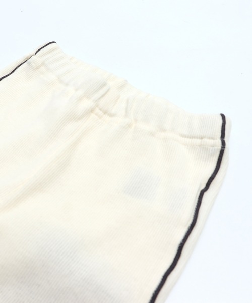 JAM & LINK（ジャムアンドリンク）の「配色メロウリブ10分丈レギンス（レギンス/スパッツ・キッズ・ブラック/クリーム・100cm/110cm/120cm/130cm/140cm/150cm/160cm）」の5枚目の写真