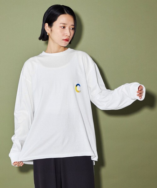 CITEN（シテン）の「＜LETTERBOY×CITEN＞  ロンT（Tシャツ/カットソー・レディース・ホワイト/ブラック・M/L）」の6枚目の写真