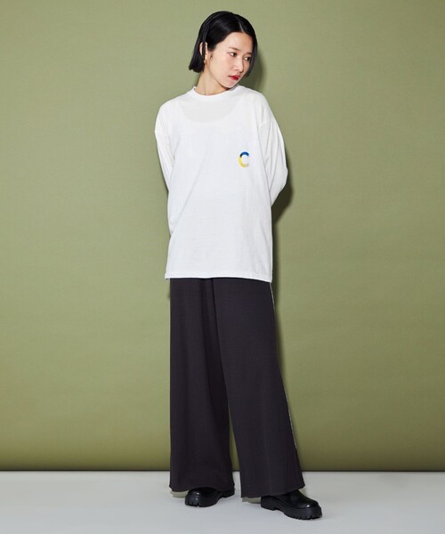 CITEN（シテン）の「＜LETTERBOY×CITEN＞  ロンT（Tシャツ/カットソー・レディース・ホワイト/ブラック・M/L）」の7枚目の写真