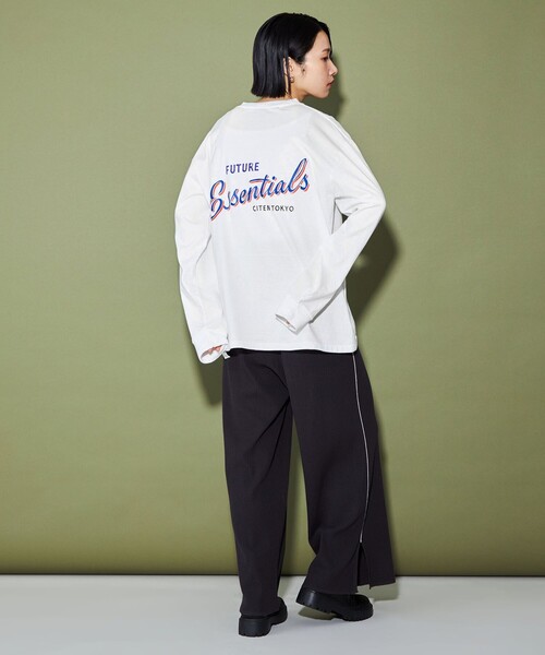 CITEN（シテン）の「＜LETTERBOY×CITEN＞  ロンT（Tシャツ/カットソー・レディース・ホワイト/ブラック・M/L）」の8枚目の写真