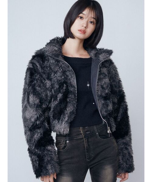 EMODA（エモダ）の「シングルミニボアブルゾン（ブルゾン）」 - WEAR