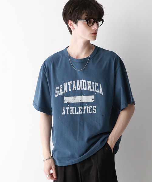 RAGEBLUE（レイジブルー）の「カレッジロゴ/ペイントTシャツ（Tシャツ/カットソー・メンズ・ネイビー/その他19・MEDIUM/LARGE）」の10枚目の写真