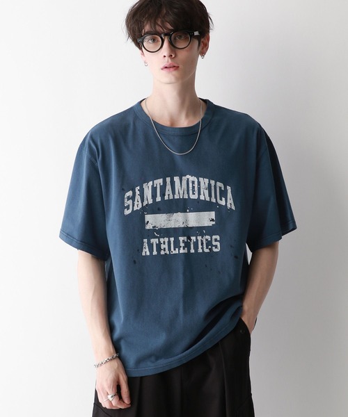 RAGEBLUE（レイジブルー）の「カレッジロゴ/ペイントTシャツ（Tシャツ/カットソー・メンズ・ネイビー/その他19・MEDIUM/LARGE）」の11枚目の写真
