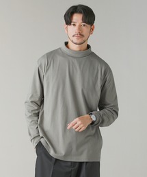 コットンポリエステルタートルネックカットソー
