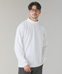 コットンポリエステルタートルネックカットソー
