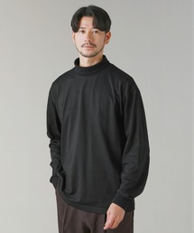 コットンポリエステルタートルネックカットソー