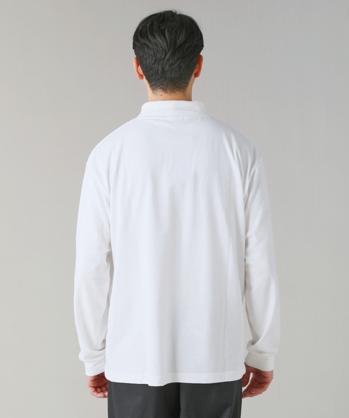 SPU(スプ)の「コットンポリエステルタートルネックカットソー(Tシャツ/カットソー・メンズ・ブラック/グレー/チャコール/ホワイト・L/M/XL)」の22枚目の写真