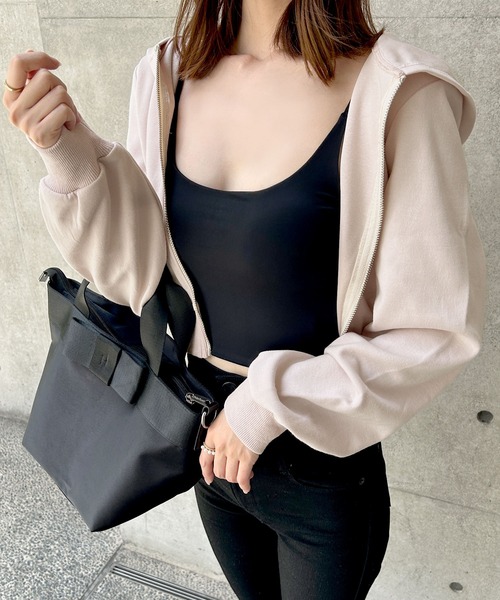 Julia Boutique（ジュリアブティック）の「パーカー×マーメイドスカートスウェットセットアップ（ワンピース・レディース・ホワイト/ピンク/モカ/ブラック/ブルーグレー/グレー・ONE）」の17枚目の写真