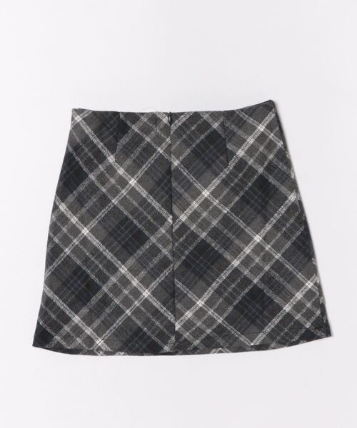 urge：（アージコロン ）の「【URGE：】チェック ミニスカート（スカート・レディース・ベージュ/ブラック・SMALL/MEDIUM/LARGE）」の3枚目の写真