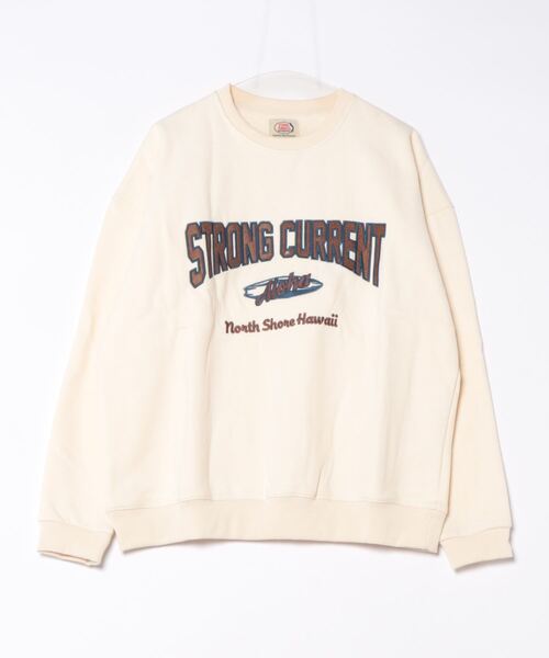 【セール】【Kahiko】STRONG CURRENT パッチMEN'S裏起毛トップス（スウェット）｜Kahiko（カヒコ）