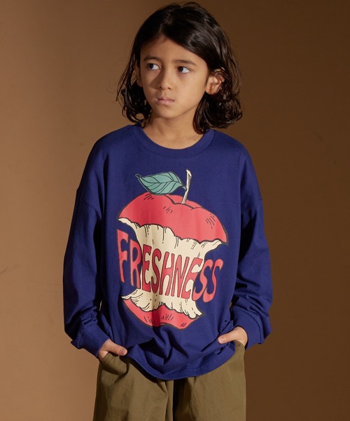 PAIRMANON STREET（ペアマノンストリート）の「【PAIRMANON STREET】アソート ストリート プリント ビッグシルエット 長袖 Tシャツ（Tシャツ/カットソー・キッズ・オレンジ系その他/ホワイト系その他4/その他/ホワイト系その他2/ブラック系その他3/ブラック系その他/ブラック系その他5/ブルー系その他/その他2/グリーン系その他/ベージュ系その他/ブラック系その他4/ベージュ系その他2/ホワイト系その他3/パープル系その他/パープル系その他2/ホワイト系その他/ブラック系その他2/ブルー系その他3/ブルー系その他2・160/100/90/110/130/140/150/120）」の14枚目の写真