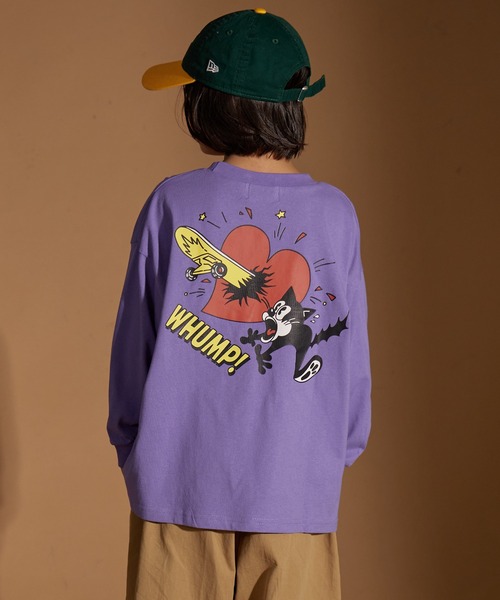 PAIRMANON STREET（ペアマノンストリート）の「【PAIRMANON STREET】アソート ストリート プリント ビッグシルエット 長袖 Tシャツ（Tシャツ/カットソー・キッズ・オレンジ系その他/ホワイト系その他4/その他/ホワイト系その他2/ブラック系その他3/ブラック系その他/ブラック系その他5/ブルー系その他/その他2/グリーン系その他/ベージュ系その他/ブラック系その他4/ベージュ系その他2/ホワイト系その他3/パープル系その他/パープル系その他2/ホワイト系その他/ブラック系その他2/ブルー系その他3/ブルー系その他2・160/100/90/110/130/140/150/120）」の17枚目の写真