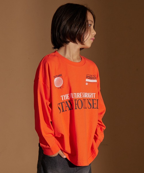 PAIRMANON STREET（ペアマノンストリート）の「【PAIRMANON STREET】アソート ストリート プリント ビッグシルエット 長袖 Tシャツ（Tシャツ/カットソー・キッズ・オレンジ系その他/ホワイト系その他4/その他/ホワイト系その他2/ブラック系その他3/ブラック系その他/ブラック系その他5/ブルー系その他/その他2/グリーン系その他/ベージュ系その他/ブラック系その他4/ベージュ系その他2/ホワイト系その他3/パープル系その他/パープル系その他2/ホワイト系その他/ブラック系その他2/ブルー系その他3/ブルー系その他2・160/100/90/110/130/140/150/120）」の19枚目の写真