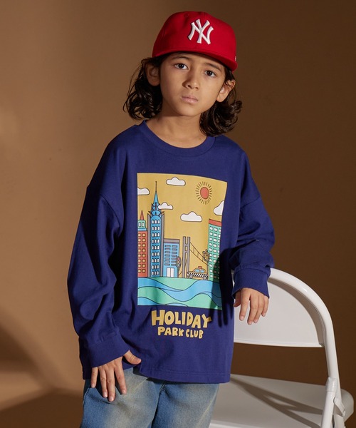 PAIRMANON STREET（ペアマノンストリート）の「【PAIRMANON STREET】アソート ストリート プリント ビッグシルエット 長袖 Tシャツ（Tシャツ/カットソー・キッズ・オレンジ系その他/ホワイト系その他4/その他/ホワイト系その他2/ブラック系その他3/ブラック系その他/ブラック系その他5/ブルー系その他/その他2/グリーン系その他/ベージュ系その他/ブラック系その他4/ベージュ系その他2/ホワイト系その他3/パープル系その他/パープル系その他2/ホワイト系その他/ブラック系その他2/ブルー系その他3/ブルー系その他2・160/100/90/110/130/140/150/120）」の15枚目の写真