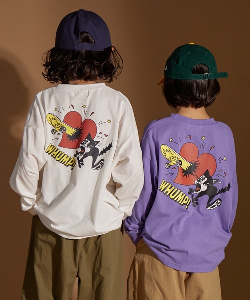 PAIRMANON STREET（ペアマノンストリート）の「【PAIRMANON STREET】アソート ストリート プリント ビッグシルエット 長袖 Tシャツ（Tシャツ/カットソー・キッズ・オレンジ系その他/ホワイト系その他4/その他/ホワイト系その他2/ブラック系その他3/ブラック系その他/ブラック系その他5/ブルー系その他/その他2/グリーン系その他/ベージュ系その他/ブラック系その他4/ベージュ系その他2/ホワイト系その他3/パープル系その他/パープル系その他2/ホワイト系その他/ブラック系その他2/ブルー系その他3/ブルー系その他2・160/100/90/110/130/140/150/120）」の22枚目の写真