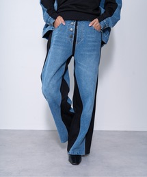 【ZOZO限定商品】デニムリメイクライクスウェットパンツ