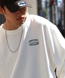 【ZIP FIVE】 アソートロゴ 刺繍 ビッグシルエット 長袖 スウェット トレーナー