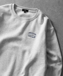 【ZIP FIVE】 アソートロゴ 刺繍 ビッグシルエット 長袖 スウェット トレーナー