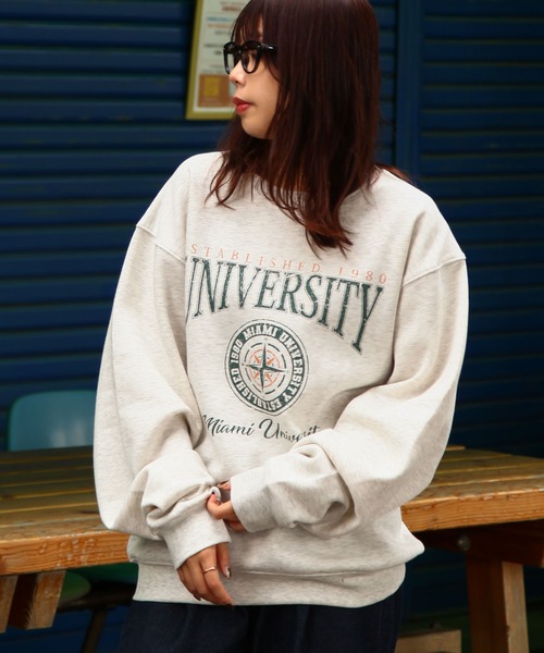 ZIP FIVE（ジップファイブ）の「【ZIP FIVE】 アソートロゴ 刺繍 ビッグシルエット 長袖 スウェット トレーナー（スウェット・メンズ・ネイビー系/グレー系/アイボリー系/杢グレー/グレー系1/アイボリー系1/ホワイト/グレー系2/アイボリー系2/ホワイト系1/ブラック/ホワイト系/ブラック系/チャコール/ネイビー/オートミール・X-LARGE/LARGE/MEDIUM）」の11枚目の写真