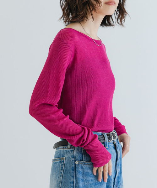 URBAN RESEARCH ドライウールボートネックニット URBAN RESEARCH ドライウールボートネックニット