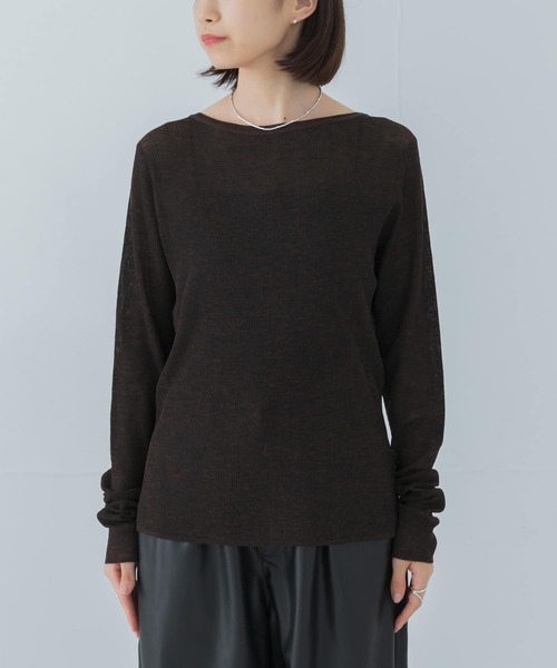URBAN RESEARCH ドライウールボートネックニット URBAN RESEARCH ドライウールボートネックニット