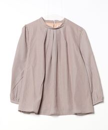 TOKYO SHIRTS | 前タックプリント レディース長袖ブラウス(Tシャツ/カットソー)