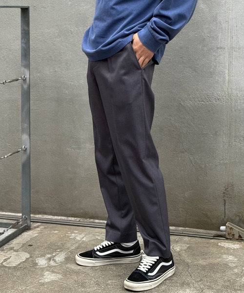 ZOZO限定】サイドアジャスターワンタックスラックス（スラックス