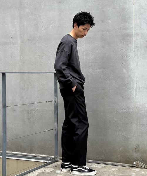 ZOZO限定】サイドアジャスターワンタックスラックス（スラックス