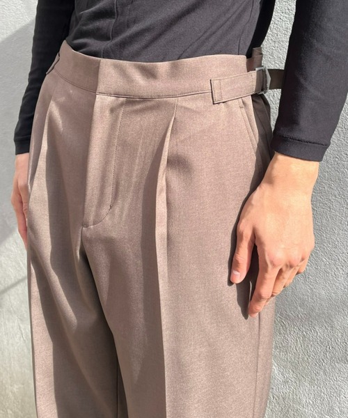 CIAOPANIC（チャオパニック）の「【ZOZO限定】サイドアジャスターワンタックスラックス（スラックス・メンズ・モカ/チャコールグレー/ブラック・XS/S/M/L/XL）」の4枚目の写真