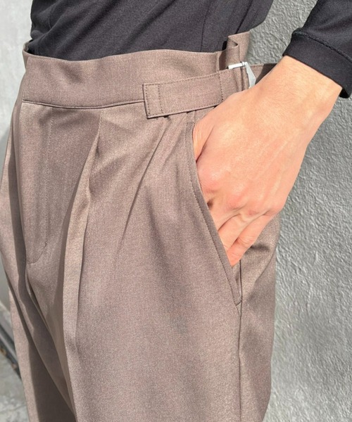 CIAOPANIC（チャオパニック）の「【ZOZO限定】サイドアジャスターワンタックスラックス（スラックス・メンズ・モカ/チャコールグレー/ブラック・XS/S/M/L/XL）」の6枚目の写真