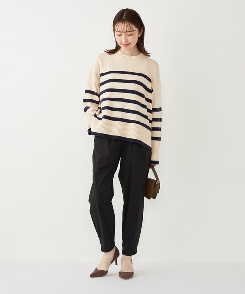 SHIPS Colors(シップス カラーズ)の「SHIPS Colors:〈手洗い可能〉ナイロン ストレッチ イージーパンツ2(その他パンツ・レディース・ブラック/カーキ・ONE SIZE)」の20枚目の写真