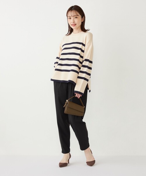 SHIPS Colors(シップス カラーズ)の「SHIPS Colors:〈手洗い可能〉ナイロン ストレッチ イージーパンツ2(その他パンツ・レディース・ブラック/カーキ・ONE SIZE)」の14枚目の写真