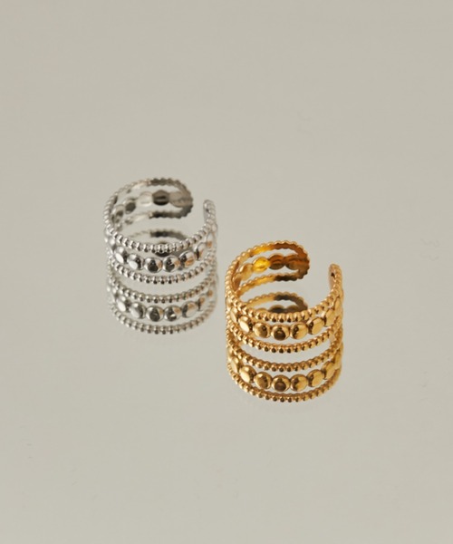 ciite' surgical stainless(シーテサージカルステンレス)の「【 金属アレルギー対応 】 モチーフリング サージカルステンレス (リング・レディース・シルバー/ゴールド・FREE)」の16枚目の写真