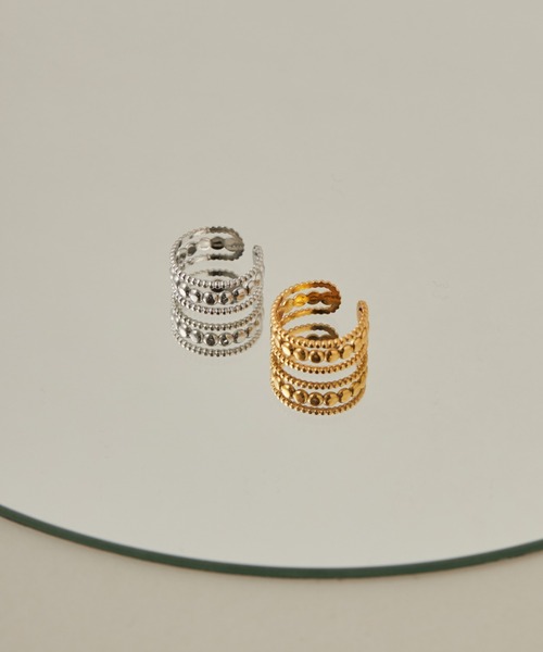 ciite' surgical stainless(シーテサージカルステンレス)の「【 金属アレルギー対応 】 モチーフリング サージカルステンレス (リング・レディース・シルバー/ゴールド・FREE)」の21枚目の写真