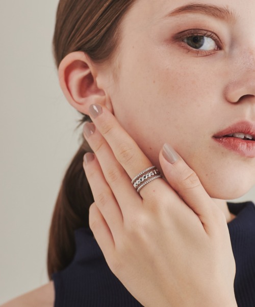 ciite' surgical stainless(シーテサージカルステンレス)の「【 金属アレルギー対応 】 モチーフリング サージカルステンレス (リング・レディース・シルバー/ゴールド・FREE)」の15枚目の写真