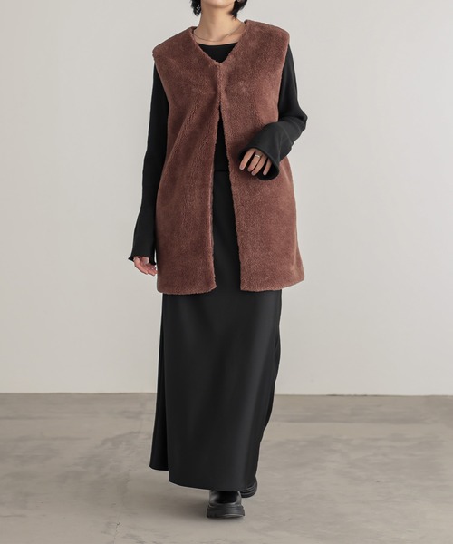 ボアベスト【サスティナブル】（ベスト）｜for/c（フォーシー）の