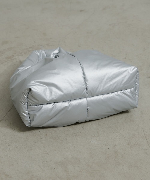 CIAOPANIC TYPY(チャオパニックティピー)の「メタリックパディングBAG(トートバッグ・レディース・ホワイト/シルバー/ネイビー・ONE SIZE)」の20枚目の写真