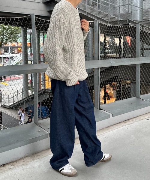 CIAOPANIC TYPY(チャオパニックティピー)の「USAウール アランニットPO(ニット/セーター・メンズ・チャコールグレー/マスタード/ライトグレー・MEDIUM/LARGE)」の13枚目の写真