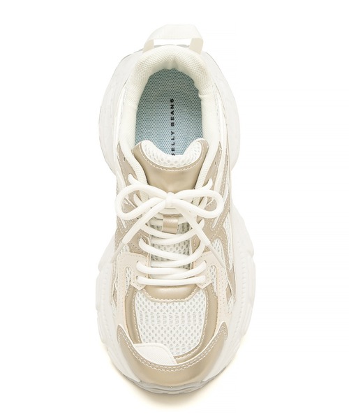 JELLY BEANS(ジェリービーンズ)の「ボリュームソールレースアップダッドスニーカー(210-40349)JELLY BEANS(ジェリービーンズ)(スニーカー・レディース・ブラック/シルバー/ゴールド・S/M/L)」の16枚目の写真