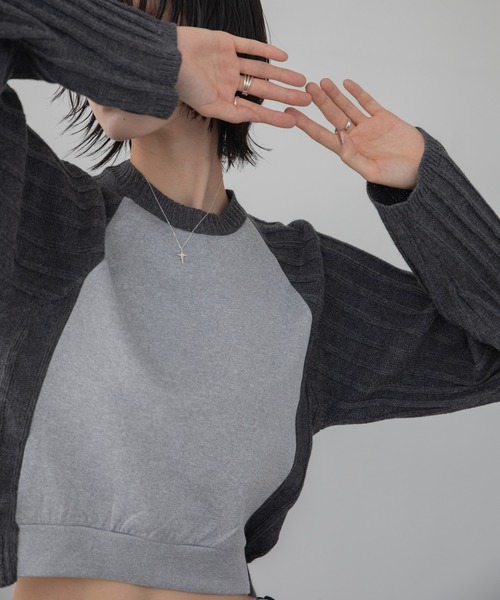 リブニットドッキングトレーナー（ニット/セーター）｜VACANCY