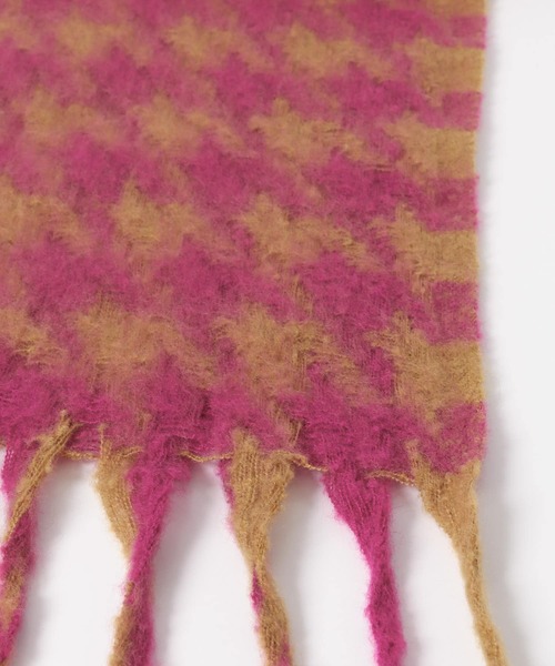 SENSE OF PLACE by URBAN RESEARCH（センスオブプレイスバイアーバンリサーチ）の「チドリガラストール（マフラー・レディース・ブラウン/ピンク・ONE）」の15枚目の写真